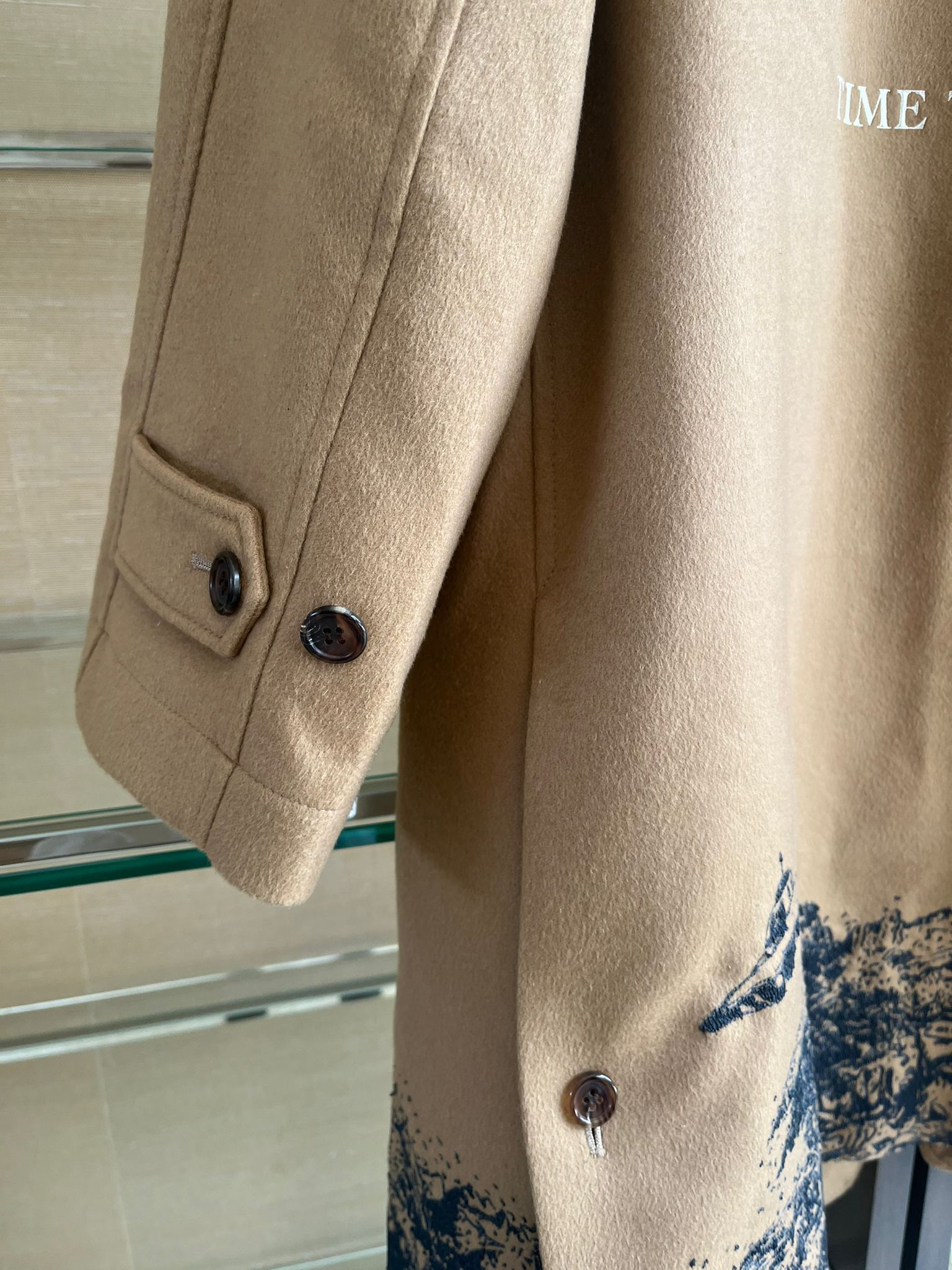 Undercover × Valentino Cashmere Time Traveler Embroidered Coat in Camel Size US L / EU 52-54 / 3 - 19 Thumbnail