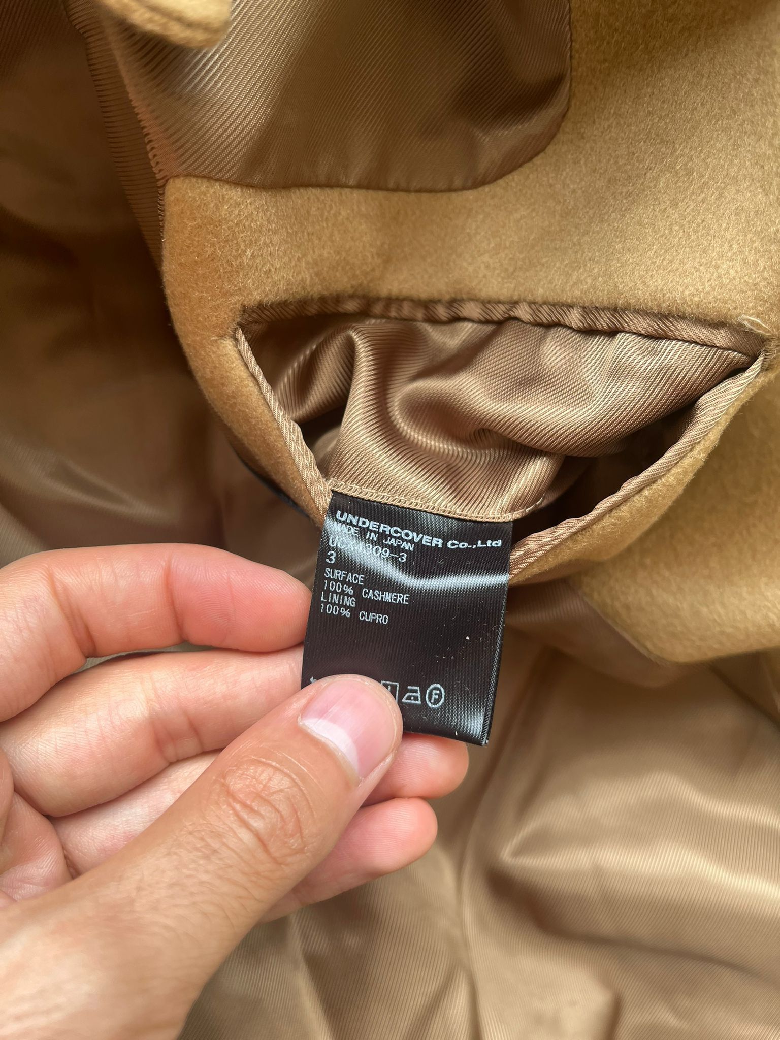 Undercover × Valentino Cashmere Time Traveler Embroidered Coat in Camel Size US L / EU 52-54 / 3 - 11 Thumbnail