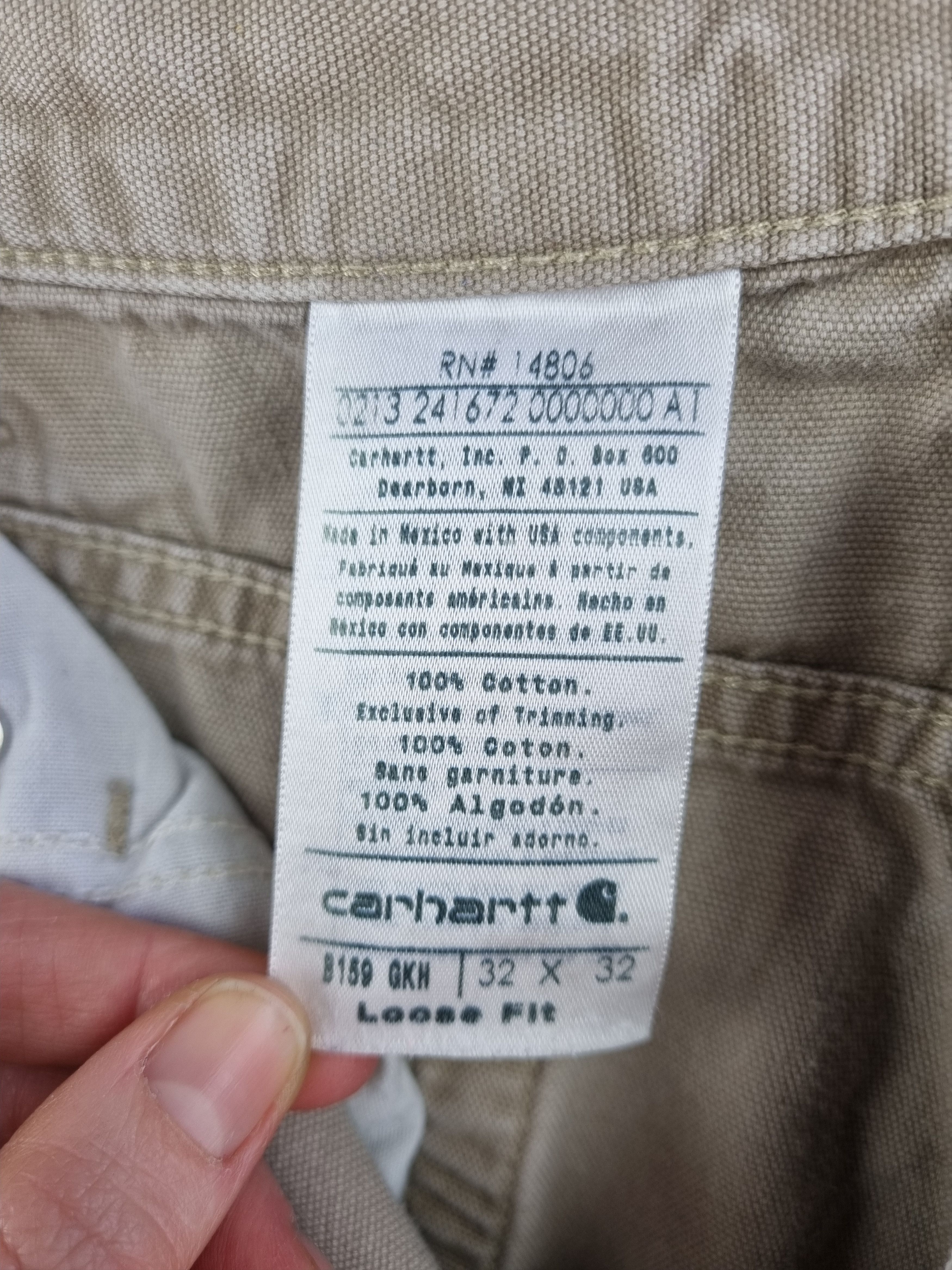 Carhartt × Vintage 90s Carhartt Carpenter Loose Fit Pants Vintage Size US 32 / EU 48 - 9 Thumbnail