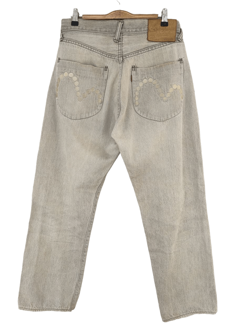 image of Evisu Fairway Genes Denim in Grey, Men's (Size 30)