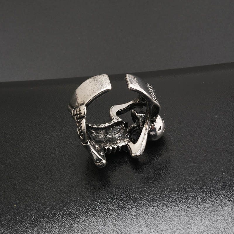 Jewelry Skull Ring Punk Hip Hop Skeleton Rings Size ONE SIZE - 5 Thumbnail