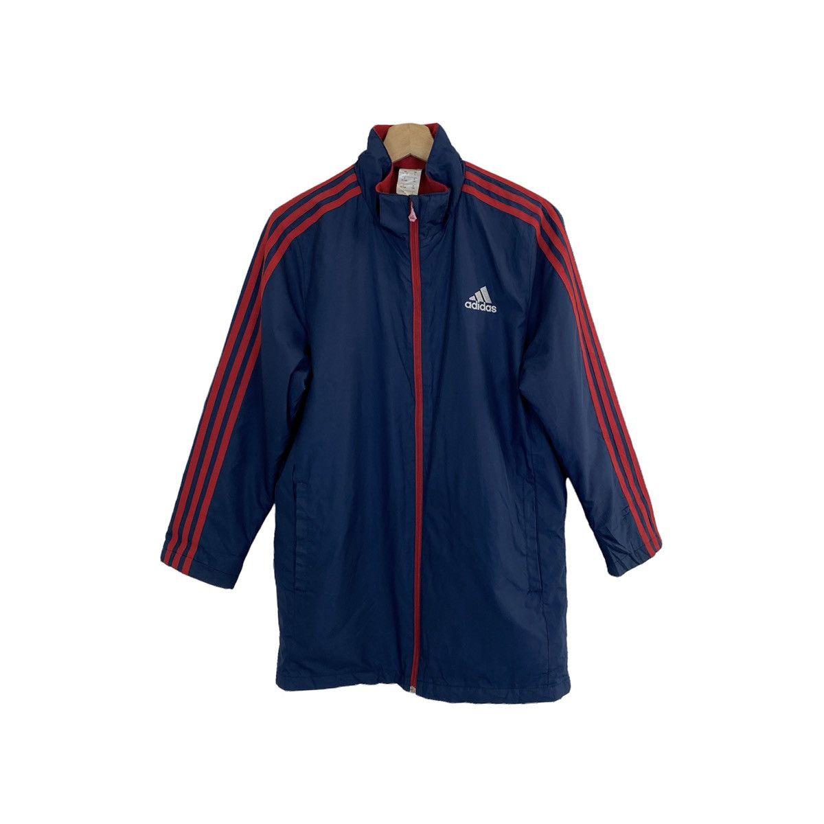 Adidas Adidas Big Logo 3 Stripes Long Jacket Size US L / EU 52-54 / 3 - 1 Thumbnail