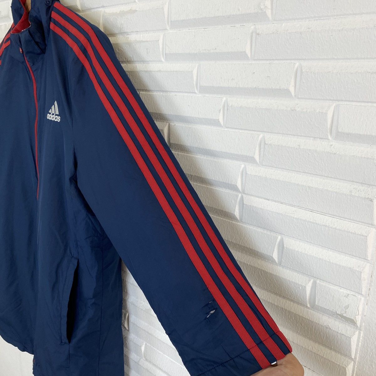 Adidas Adidas Big Logo 3 Stripes Long Jacket Size US L / EU 52-54 / 3 - 12 Thumbnail