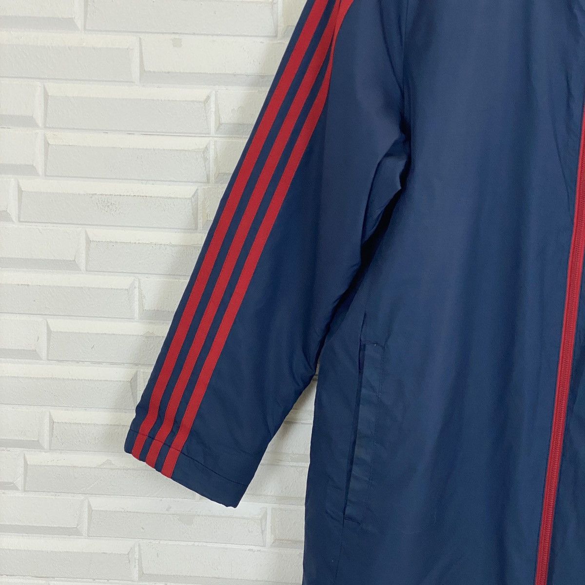 Adidas Adidas Big Logo 3 Stripes Long Jacket Size US L / EU 52-54 / 3 - 3 Thumbnail