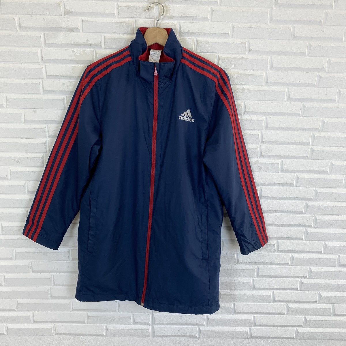 Adidas Adidas Big Logo 3 Stripes Long Jacket Size US L / EU 52-54 / 3 - 2 Thumbnail