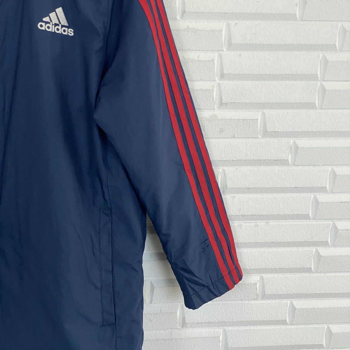 Adidas Adidas Big Logo 3 Stripes Long Jacket Size US L / EU 52-54 / 3 - 5 Thumbnail