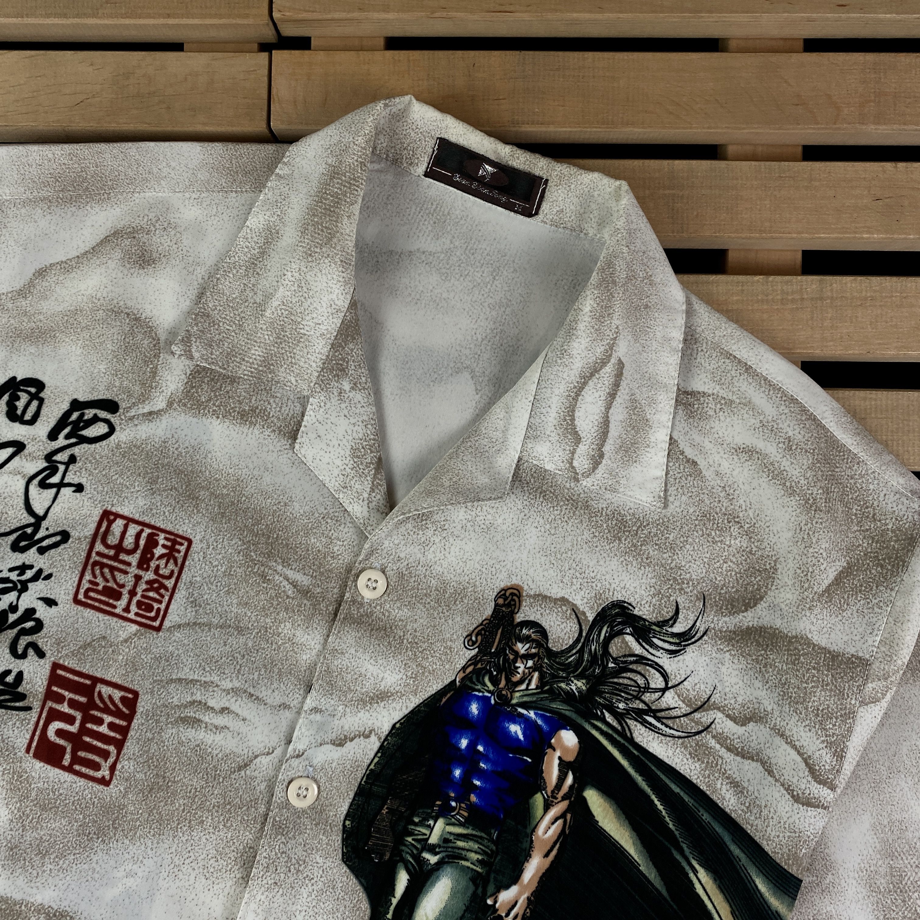 Japanese Brand × Vintage Mens Japanese Shirt Samurai Vintage Size L Size US L / EU 52-54 / 3 - 2 Thumbnail