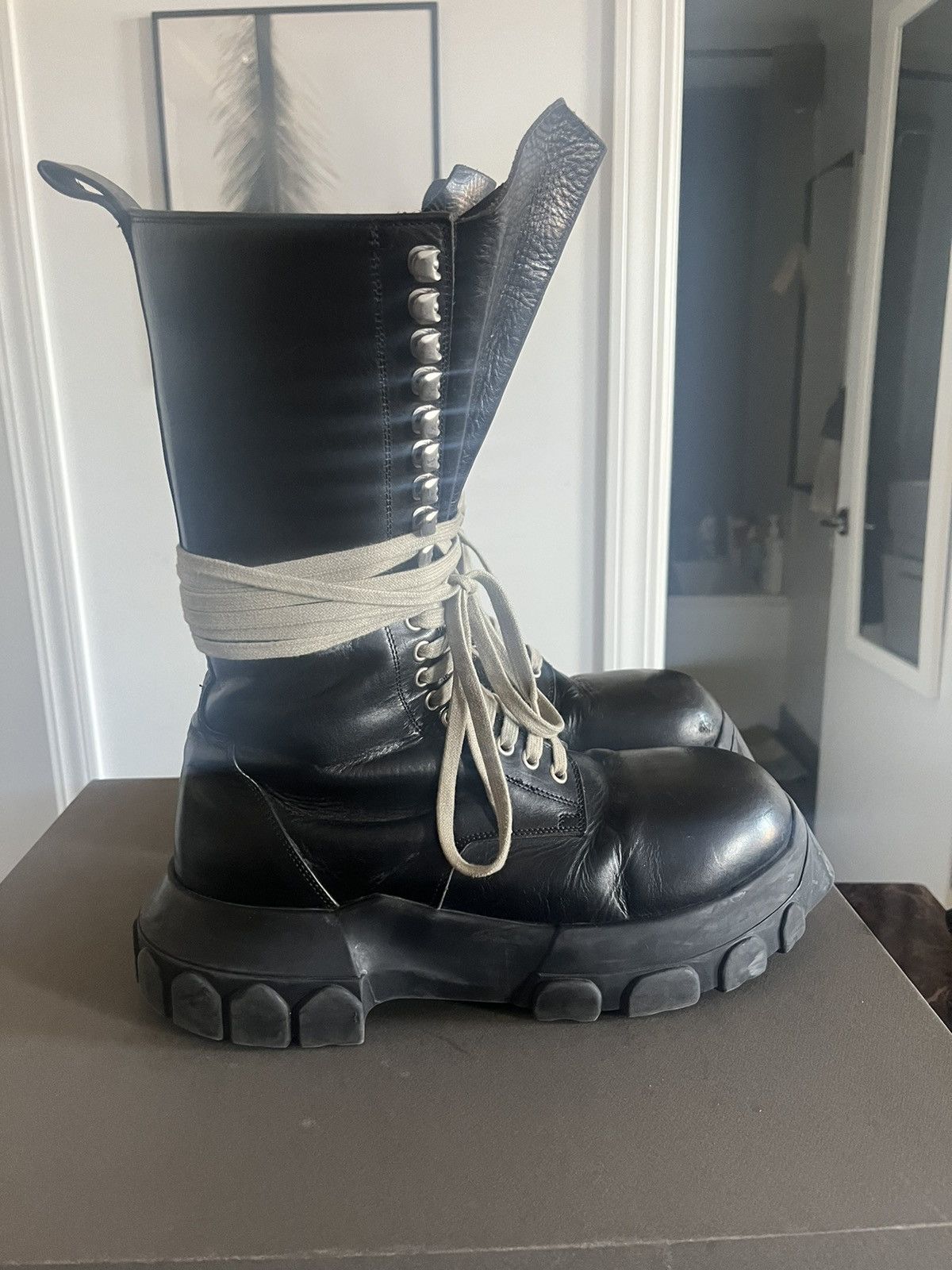 Rick Owens Rick Owens Bozo Mega Lace Boot | Grailed