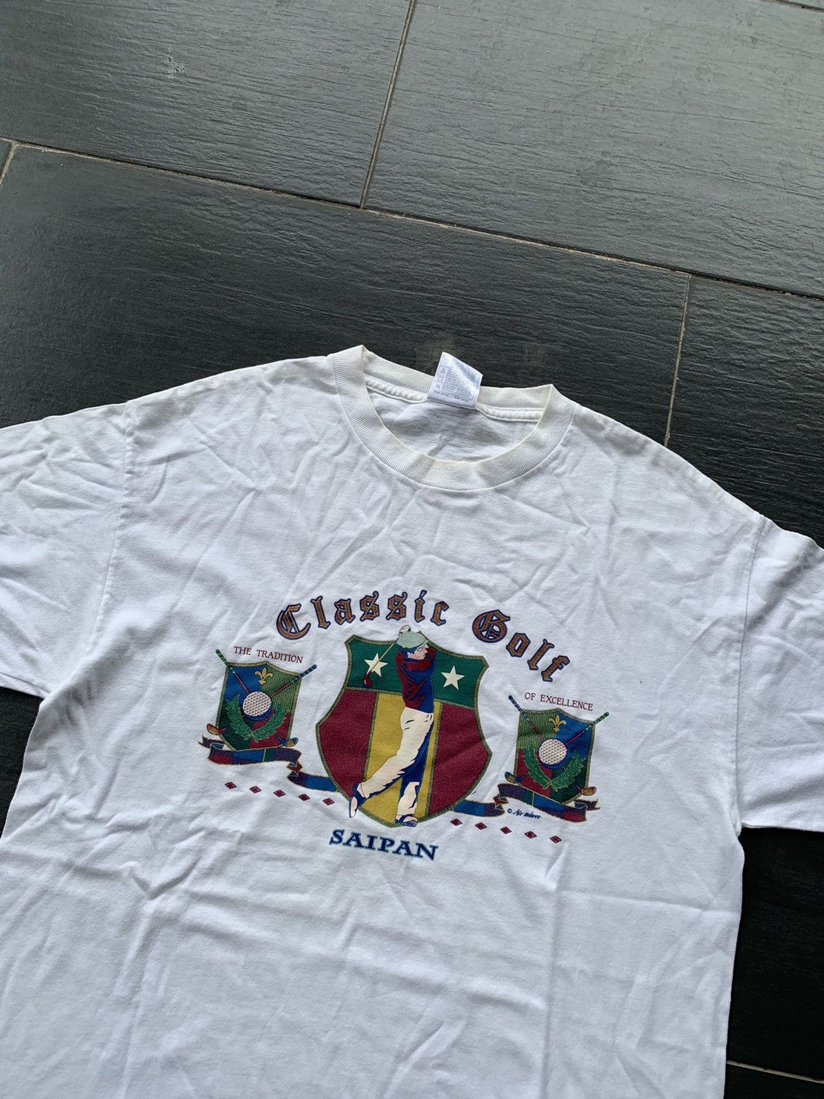 Vintage Vintage Classic Golf T- Shirt Size US L / EU 52-54 / 3 - 2 Thumbnail