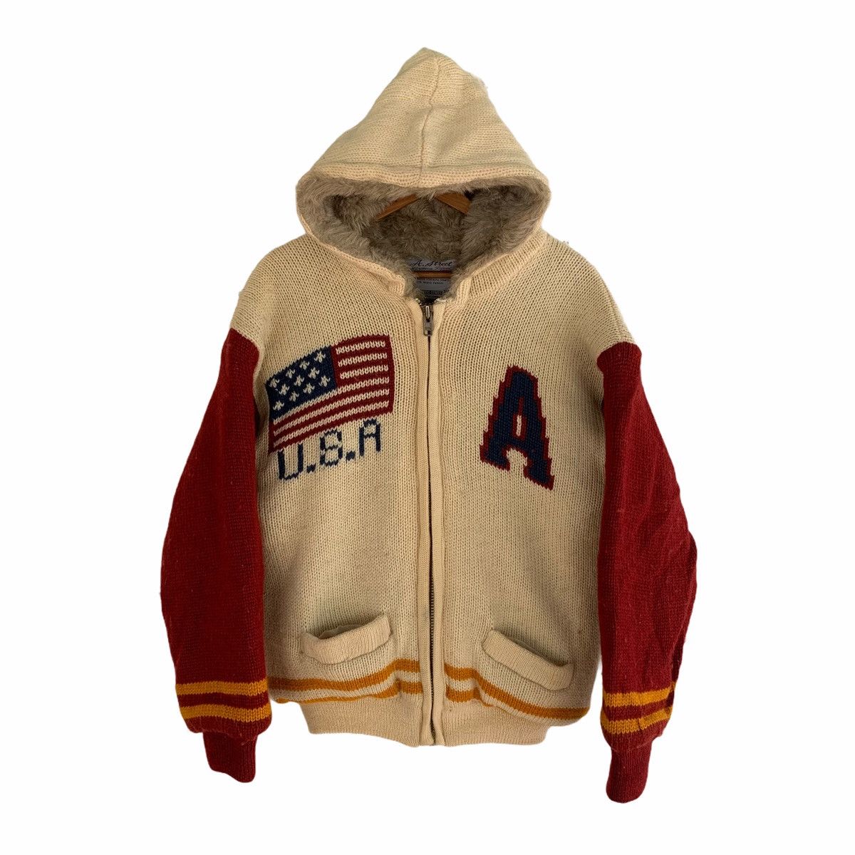 Other USA Football America Zipper Wool Hoodie Jacket Winter Size US L / EU 52-54 / 3 - 2 Thumbnail
