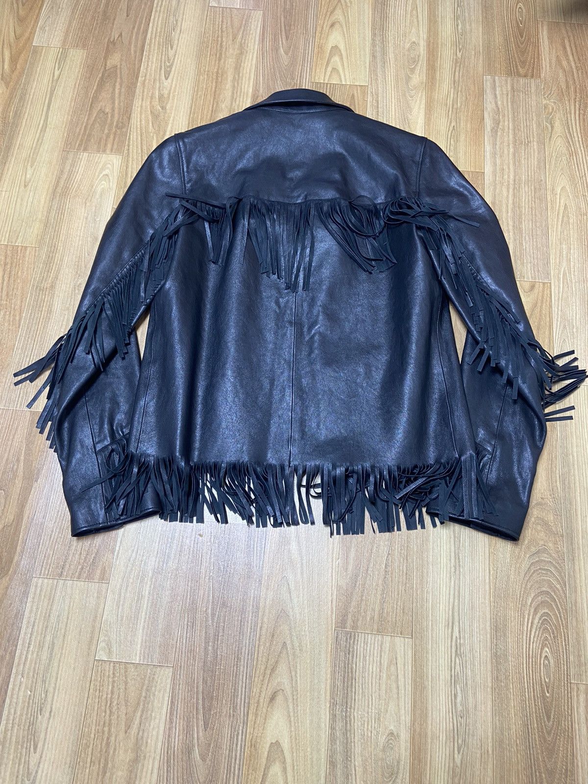 Hedi Slimane × Saint Laurent Paris 46 Saint laurent fringe leather jacket Size US S / EU 44-46 / 1 - 6 Thumbnail