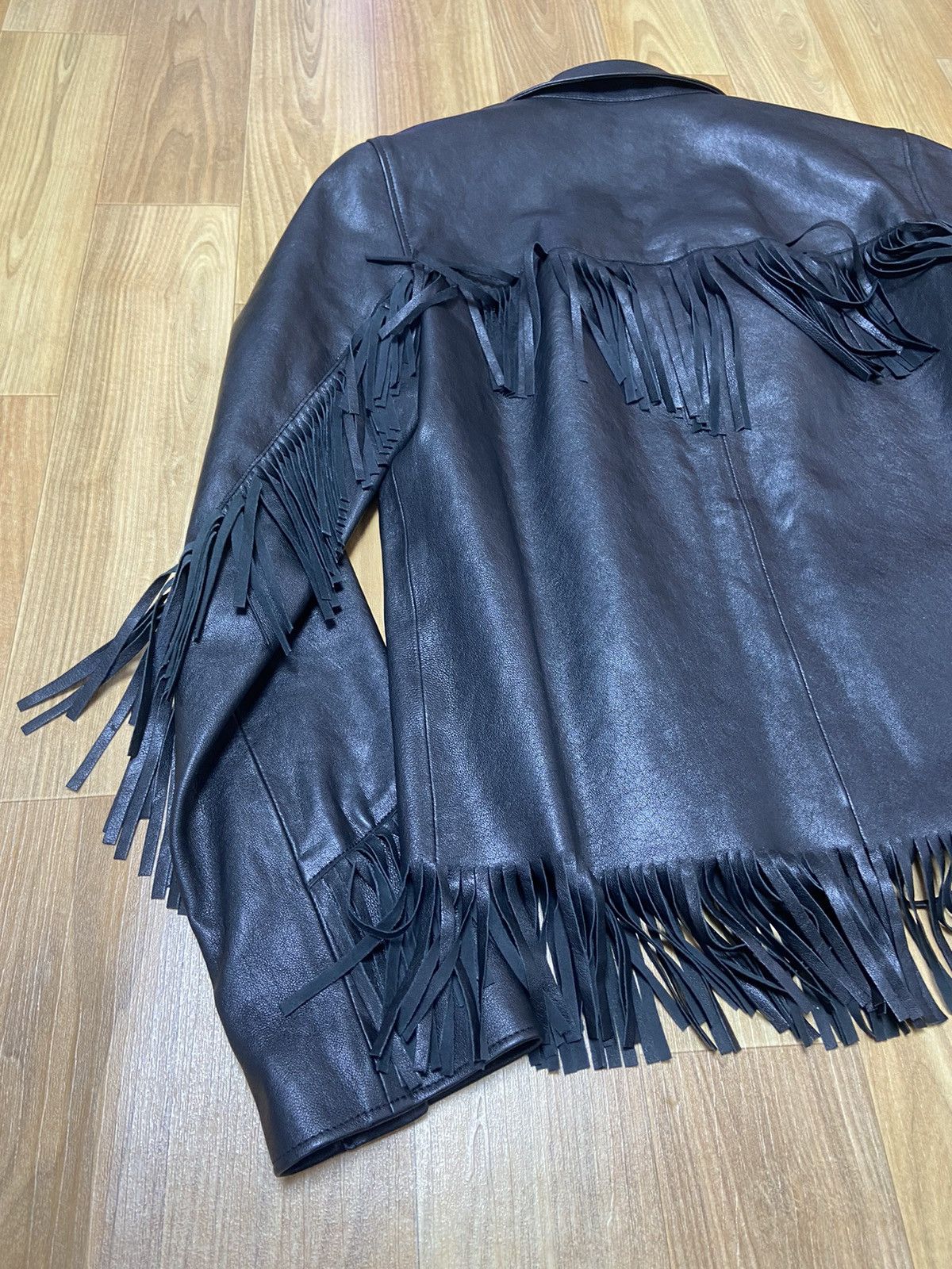 Hedi Slimane × Saint Laurent Paris 46 Saint laurent fringe leather jacket Size US S / EU 44-46 / 1 - 9 Thumbnail