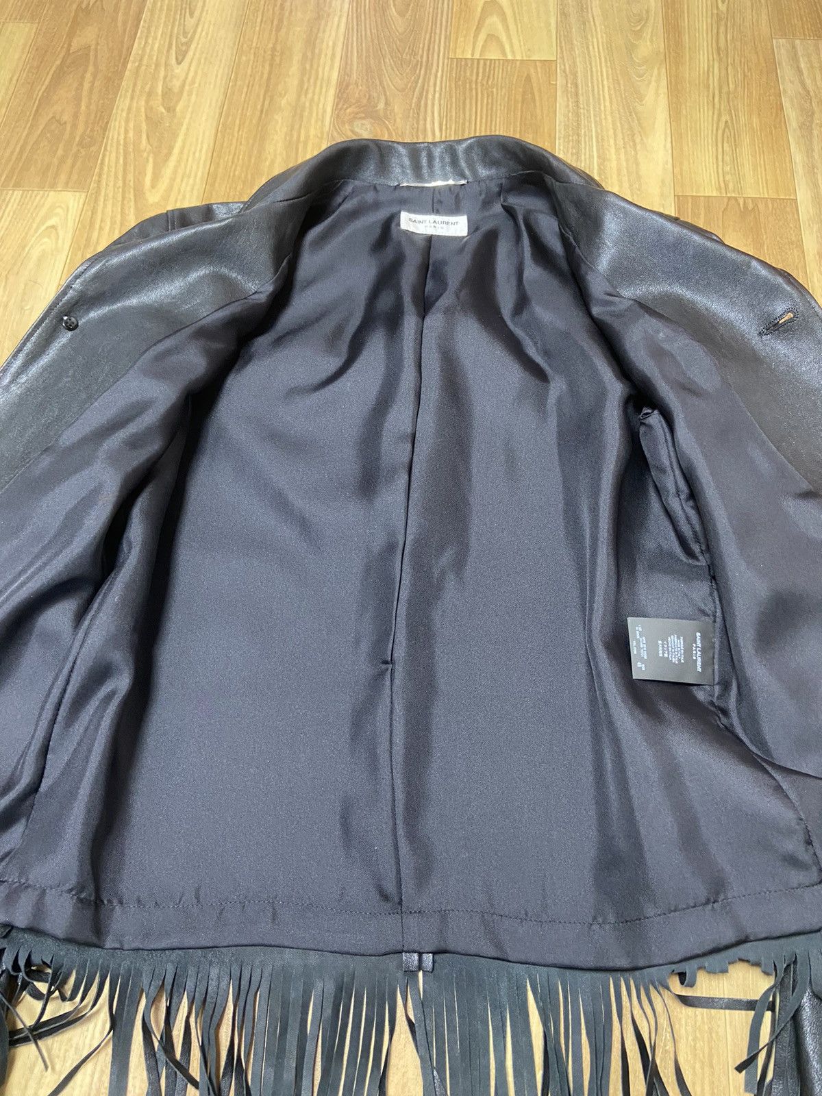 Hedi Slimane × Saint Laurent Paris 46 Saint laurent fringe leather jacket Size US S / EU 44-46 / 1 - 5 Thumbnail