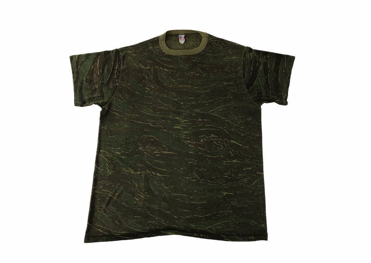 Other 90s Usa Tiger Camouflage Army Plain Tee T-shirt Printed Size US L / EU 52-54 / 3 - 1 Thumbnail