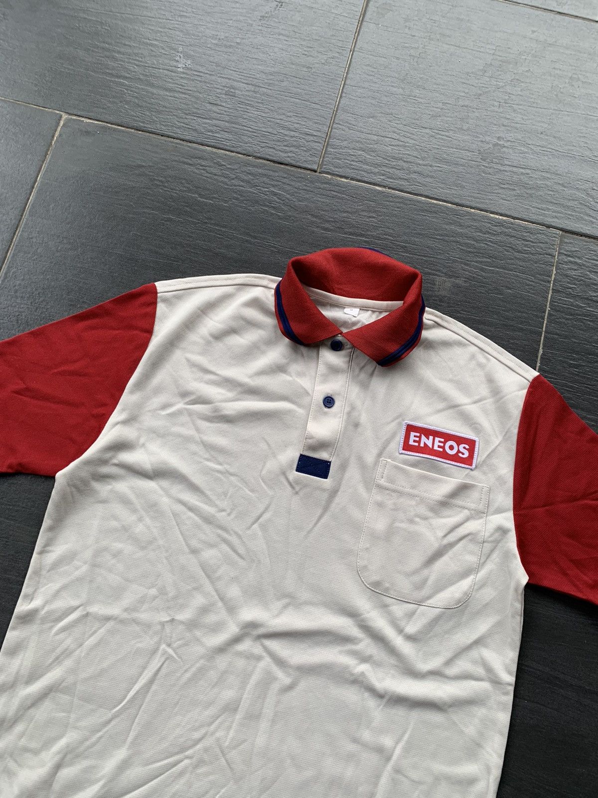 Japanese Brand × Vintage Vintage Eneos Work Polo T- Shirt Size US S / EU 44-46 / 1 - 2 Thumbnail