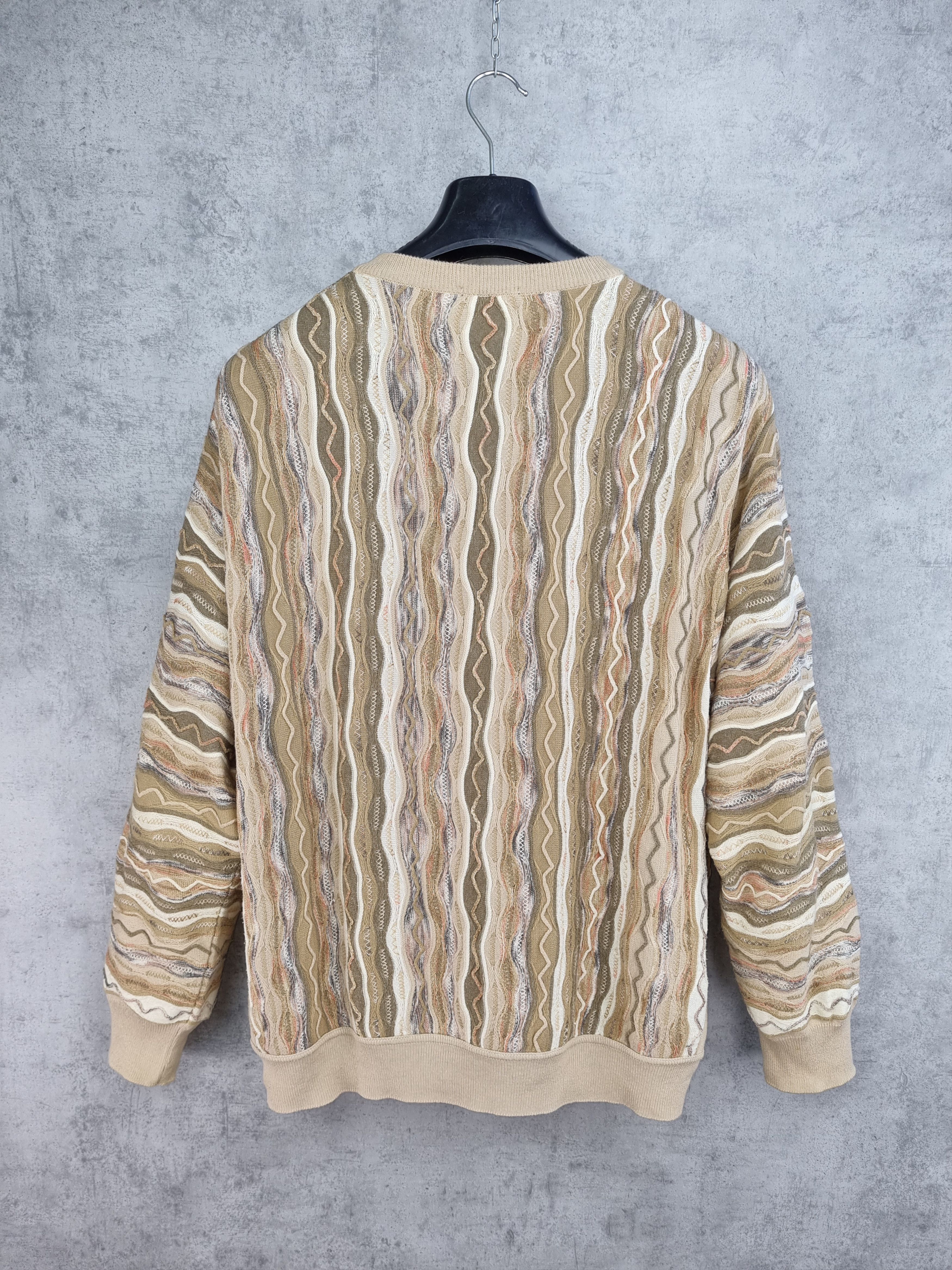 Vintage 80s Montechiaro COOGI Style Italian Sweater Tundra Style Size US L / EU 52-54 / 3 - 3 Thumbnail