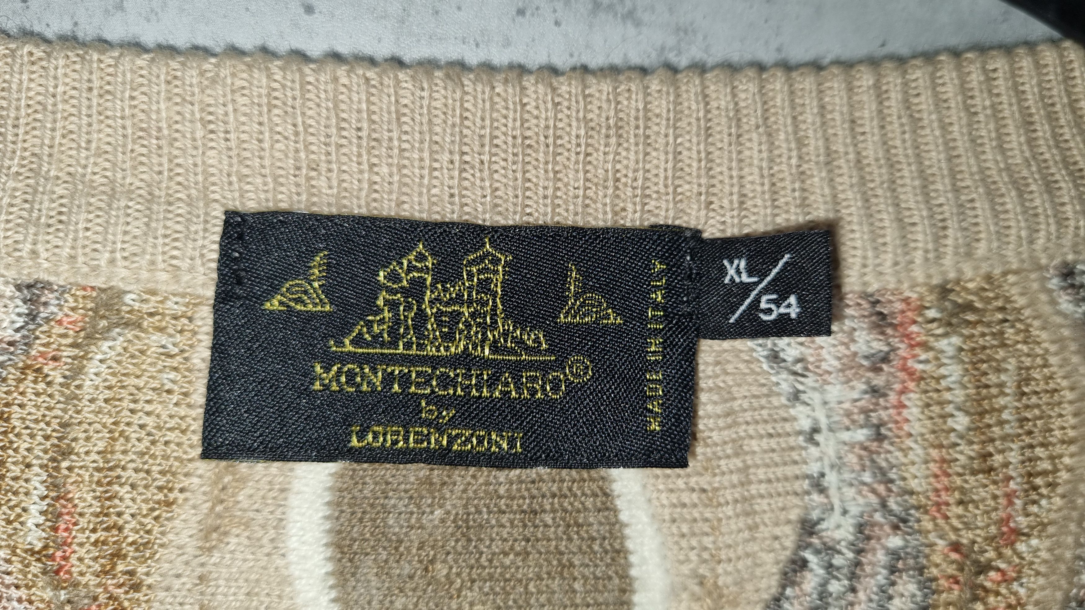 Vintage 80s Montechiaro COOGI Style Italian Sweater Tundra Style Size US L / EU 52-54 / 3 - 8 Thumbnail