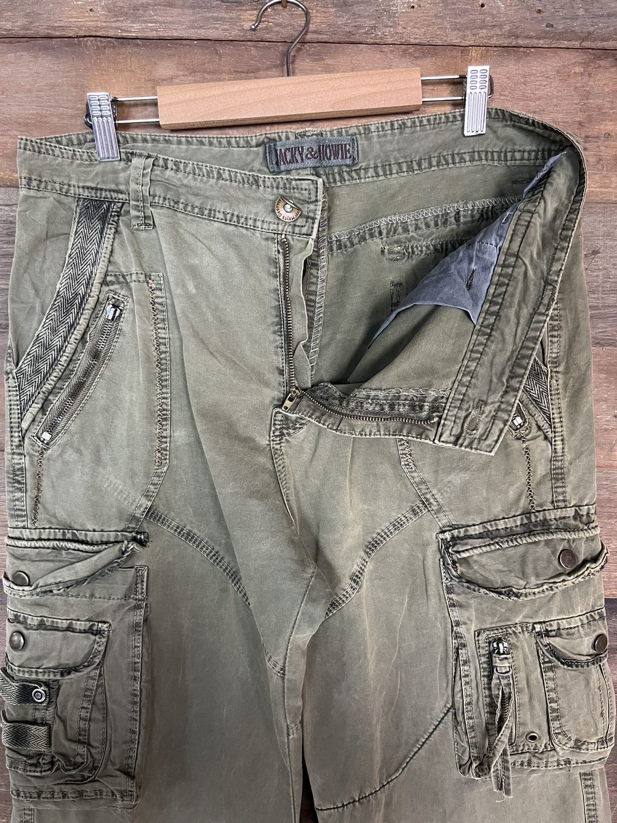 Other CARGO PANTS JACKY & HOWIE MULITPOCKET DESIGNER STREETWEAR Size US 34 / EU 50 - 9 Thumbnail