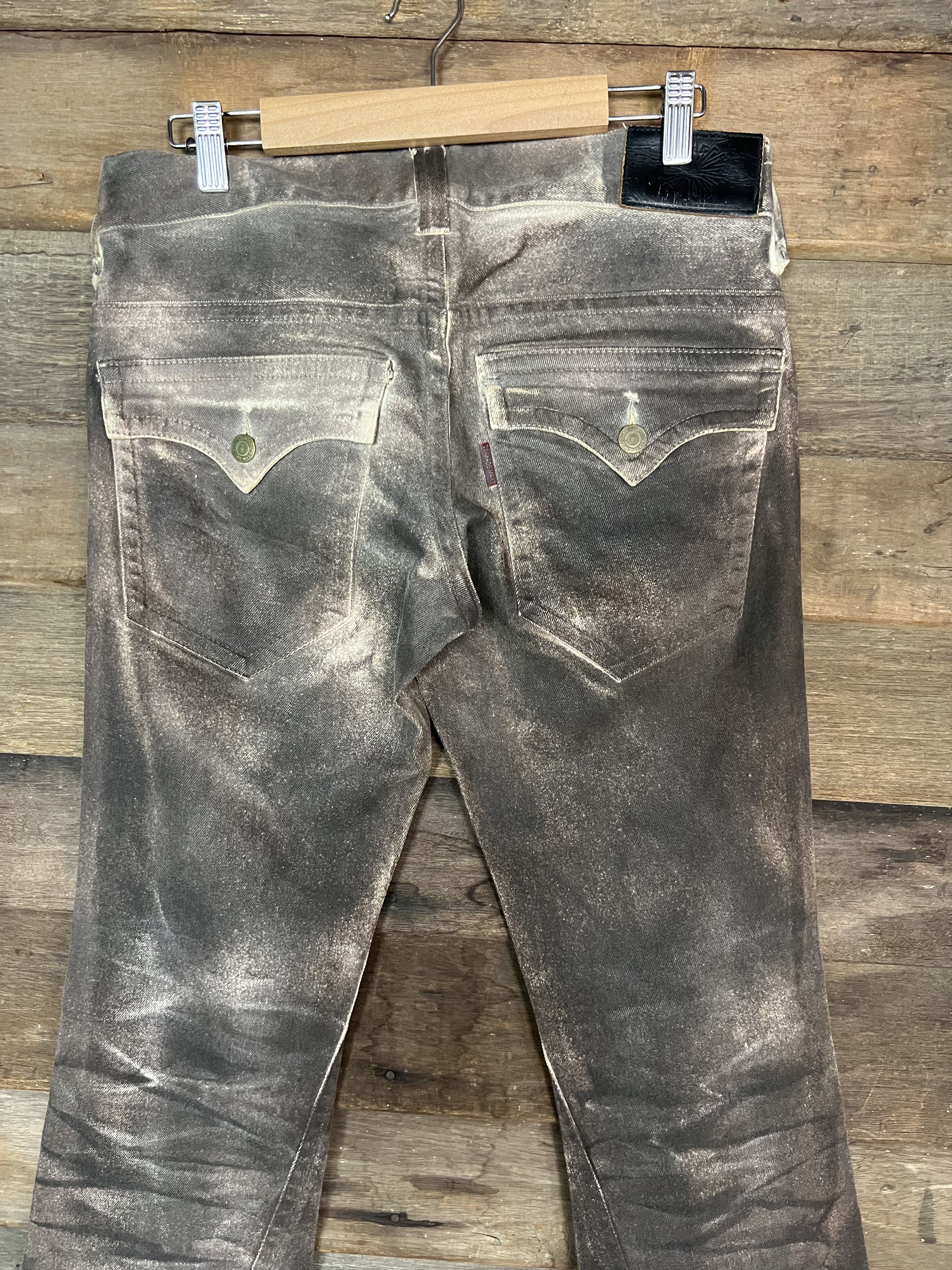 Other Tornado Mart Leopard Flared Denim Jeans Psychedelic Size 30" / US 8 / IT 44 - 13 Thumbnail