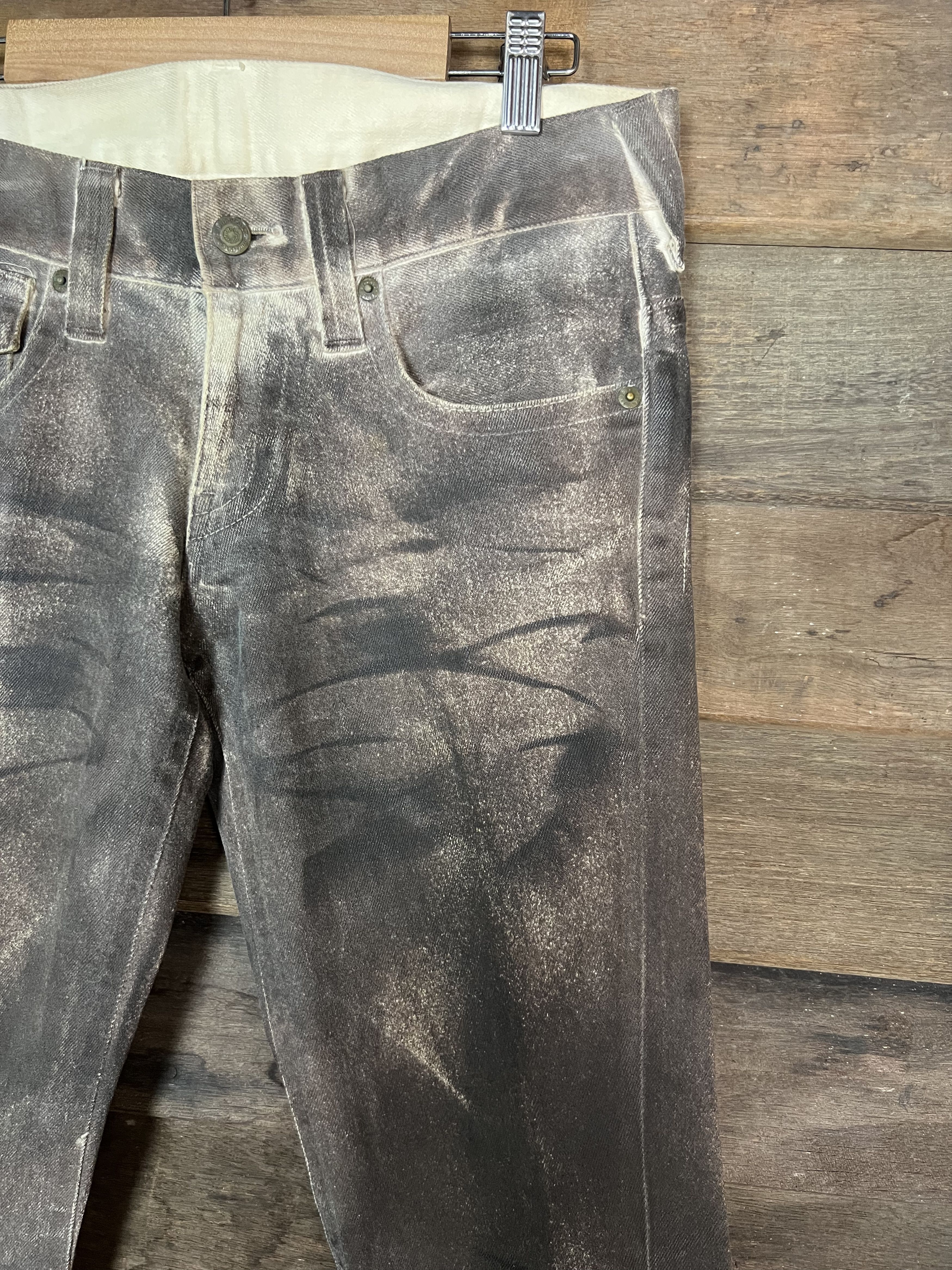 Other Tornado Mart Leopard Flared Denim Jeans Psychedelic Size 30" / US 8 / IT 44 - 6 Thumbnail