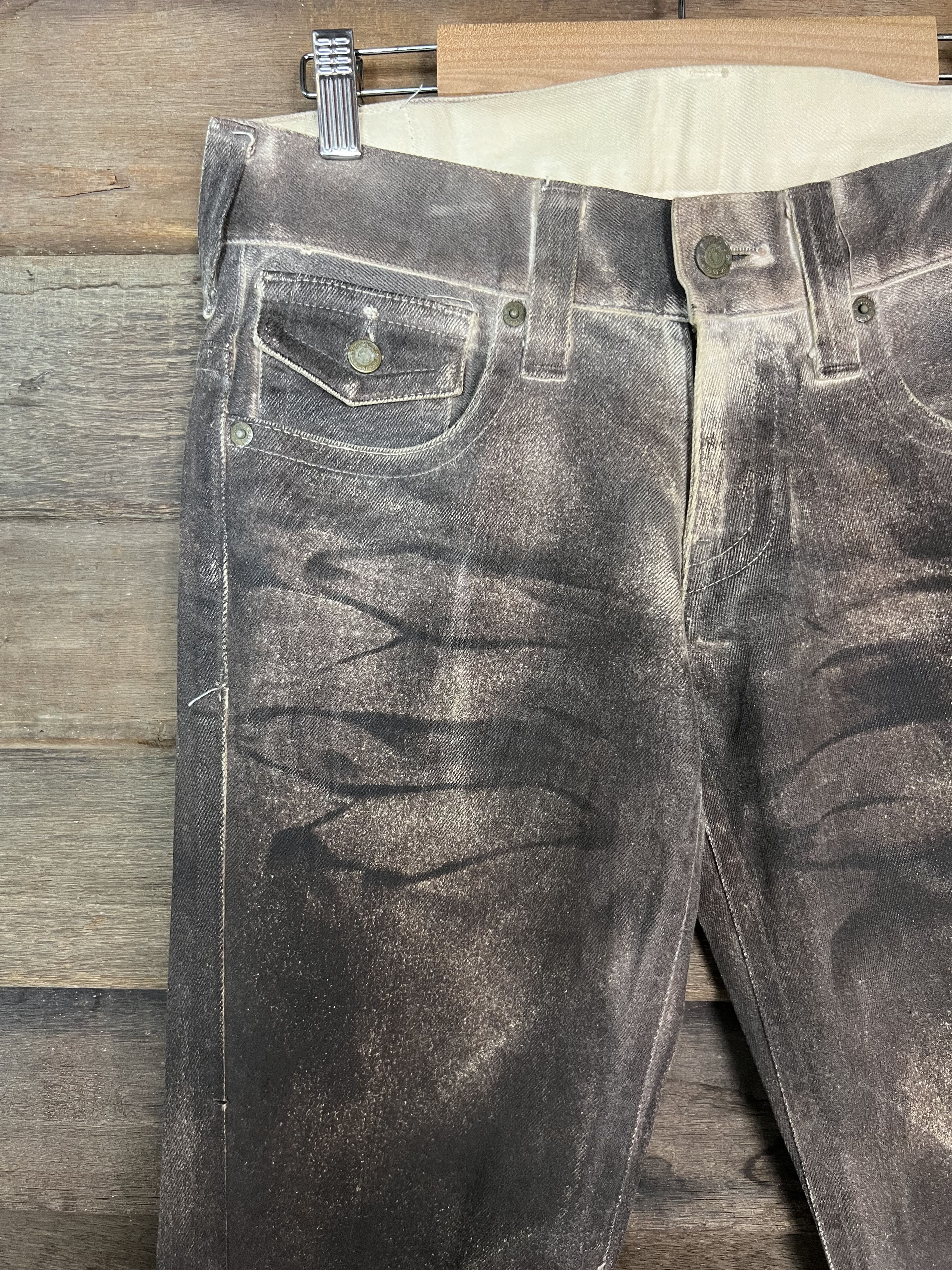 Other Tornado Mart Leopard Flared Denim Jeans Psychedelic Size 30" / US 8 / IT 44 - 7 Thumbnail