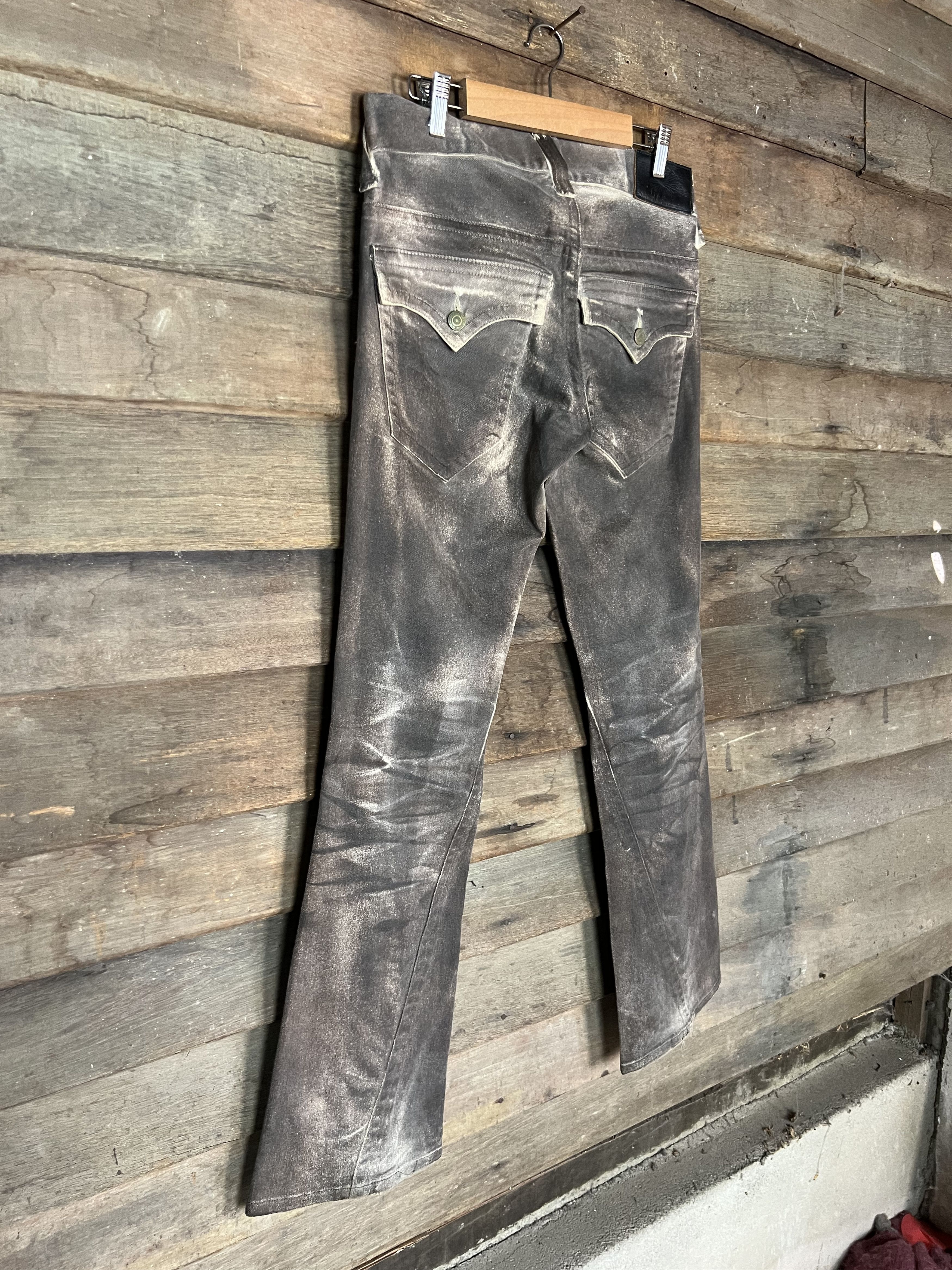 Other Tornado Mart Leopard Flared Denim Jeans Psychedelic Size 30" / US 8 / IT 44 - 18 Thumbnail