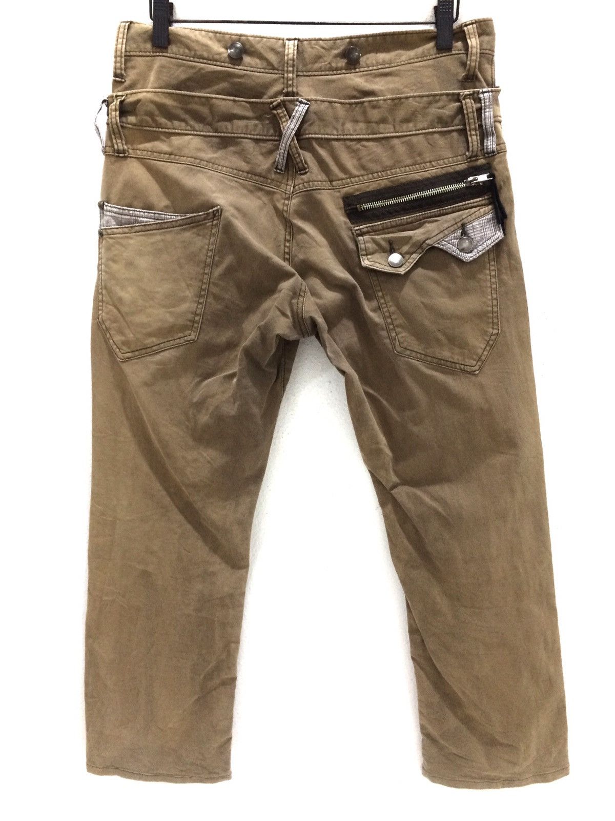 Japanese Brand Japanese Brand Wild Khakis Double Waist Multi Zipper Pant Size US 31 - 7 Thumbnail