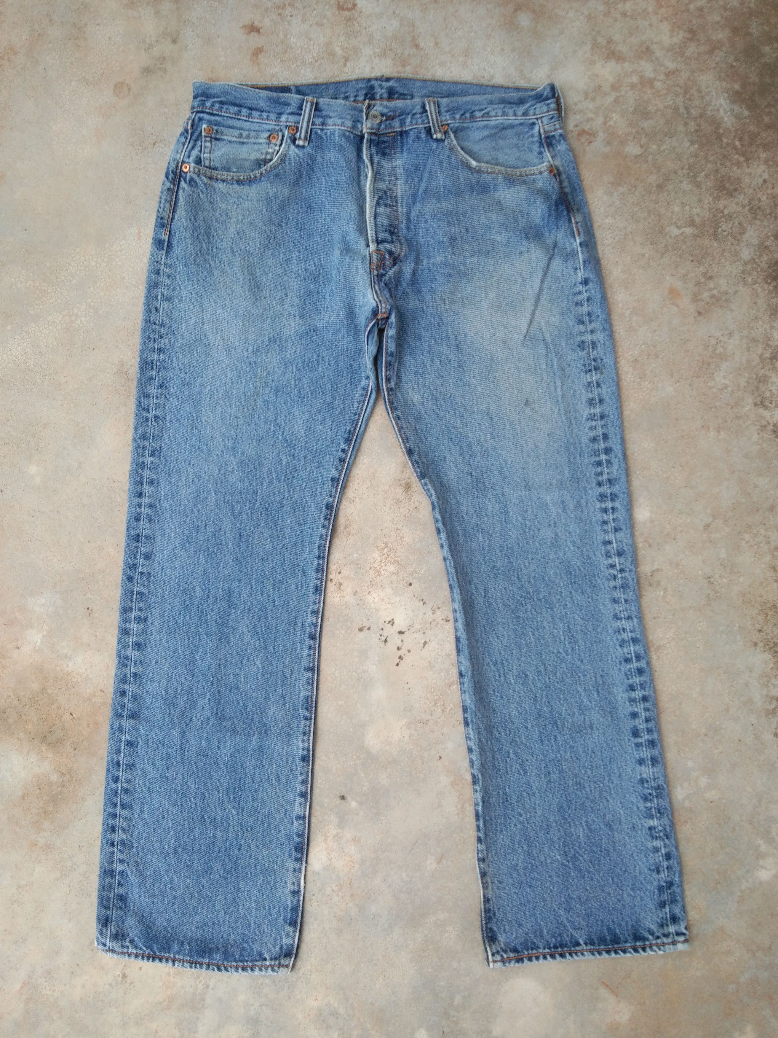 image of Levis x Vintage Levi's 501 Distressed Jeans 34X30 in Blue, Men's