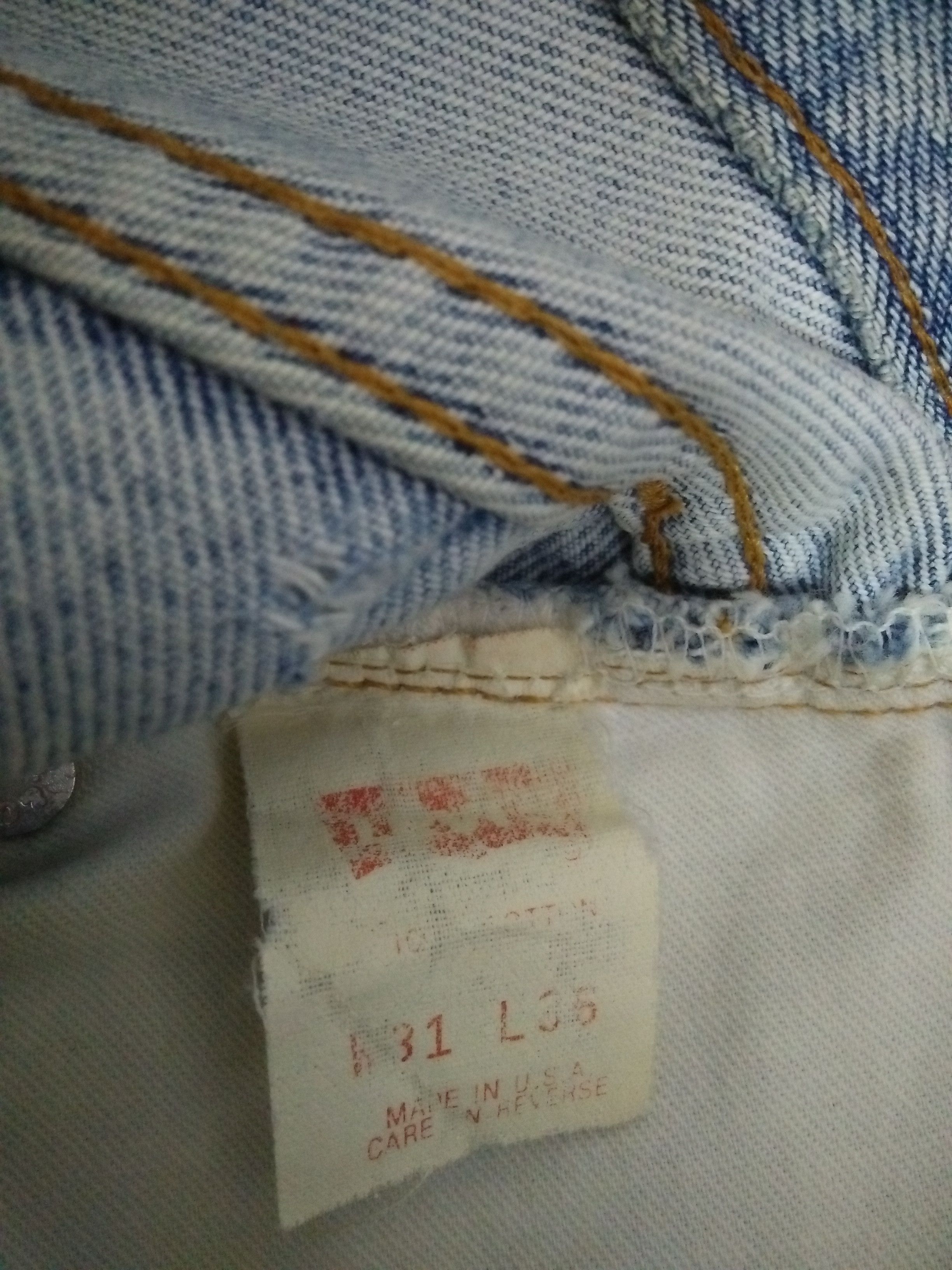 Levi's 90s LEVIS 501 DENIM BIG E SELVEDGE USA 555 (B212) Size US 30 / EU 46 - 13 Thumbnail