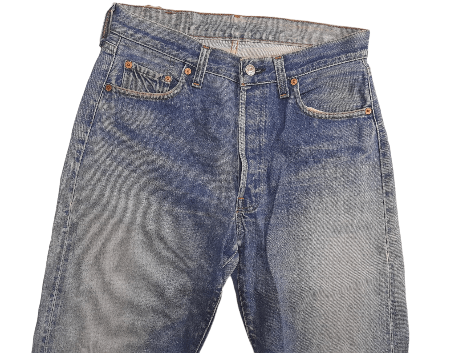 Levi's 90s LEVIS 501 DENIM BIG E SELVEDGE USA 555 (B212) Size US 30 / EU 46 - 2 Thumbnail