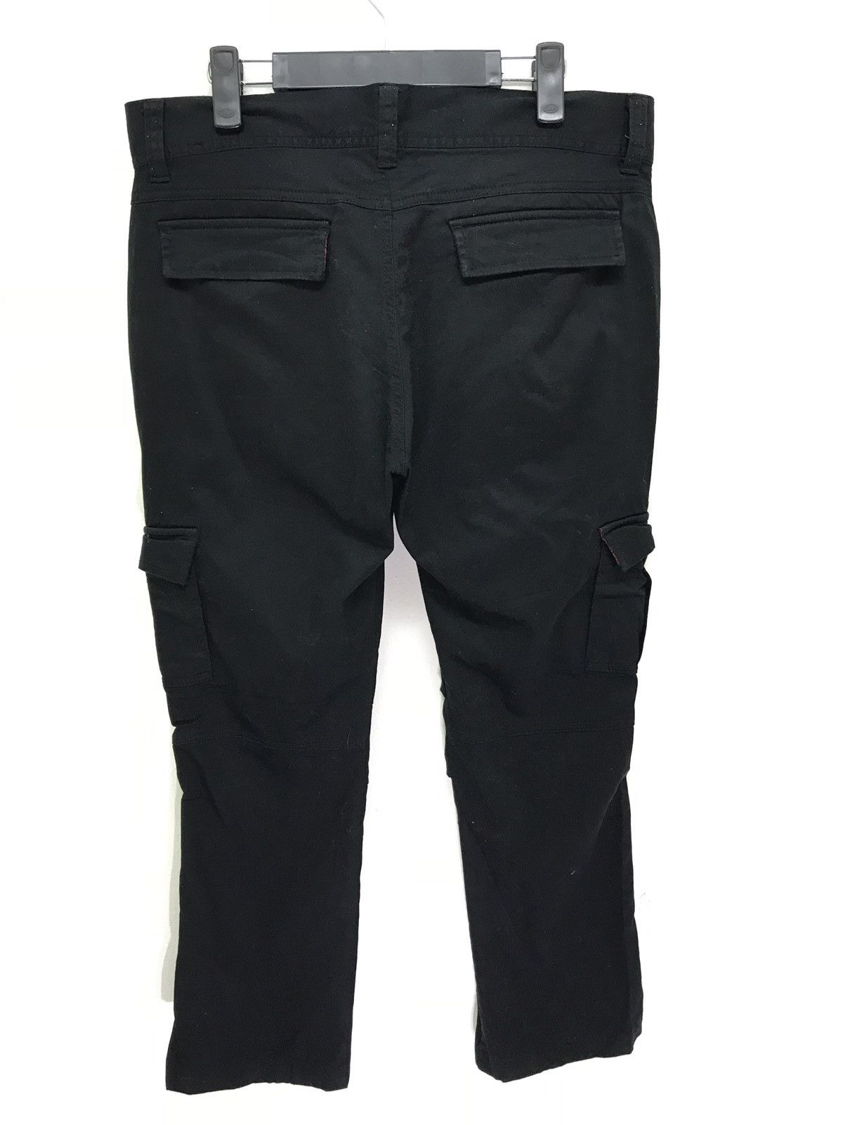 Japanese Brand Semantic Design Cargo Cropped Pant Black Slim Stretch Size US 34 / EU 50 - 7 Thumbnail