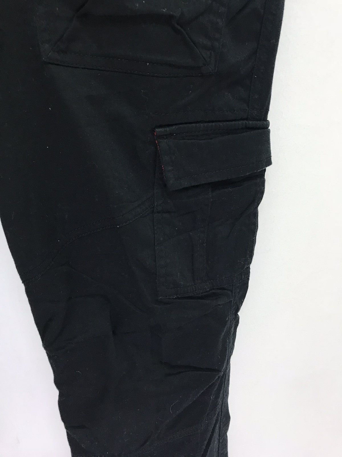 Japanese Brand Semantic Design Cargo Cropped Pant Black Slim Stretch Size US 34 / EU 50 - 4 Thumbnail