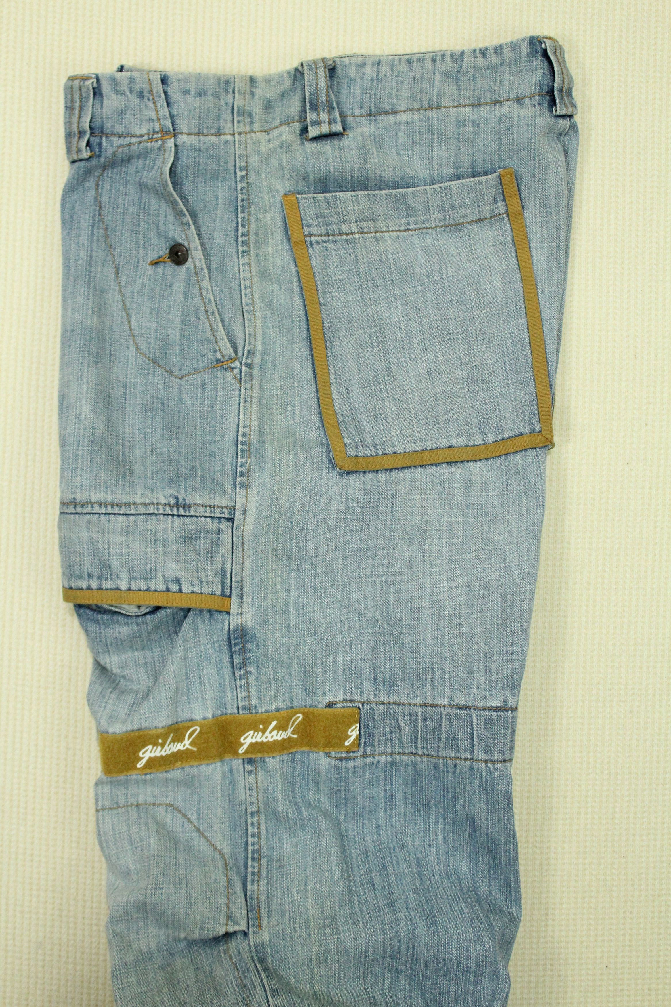 Marithe + Francois Girbaud BAGGY 🔥 Vintage Marithe Francois Girbaud Denim Strap Bondage Size US 34 / EU 50 - 19 Thumbnail