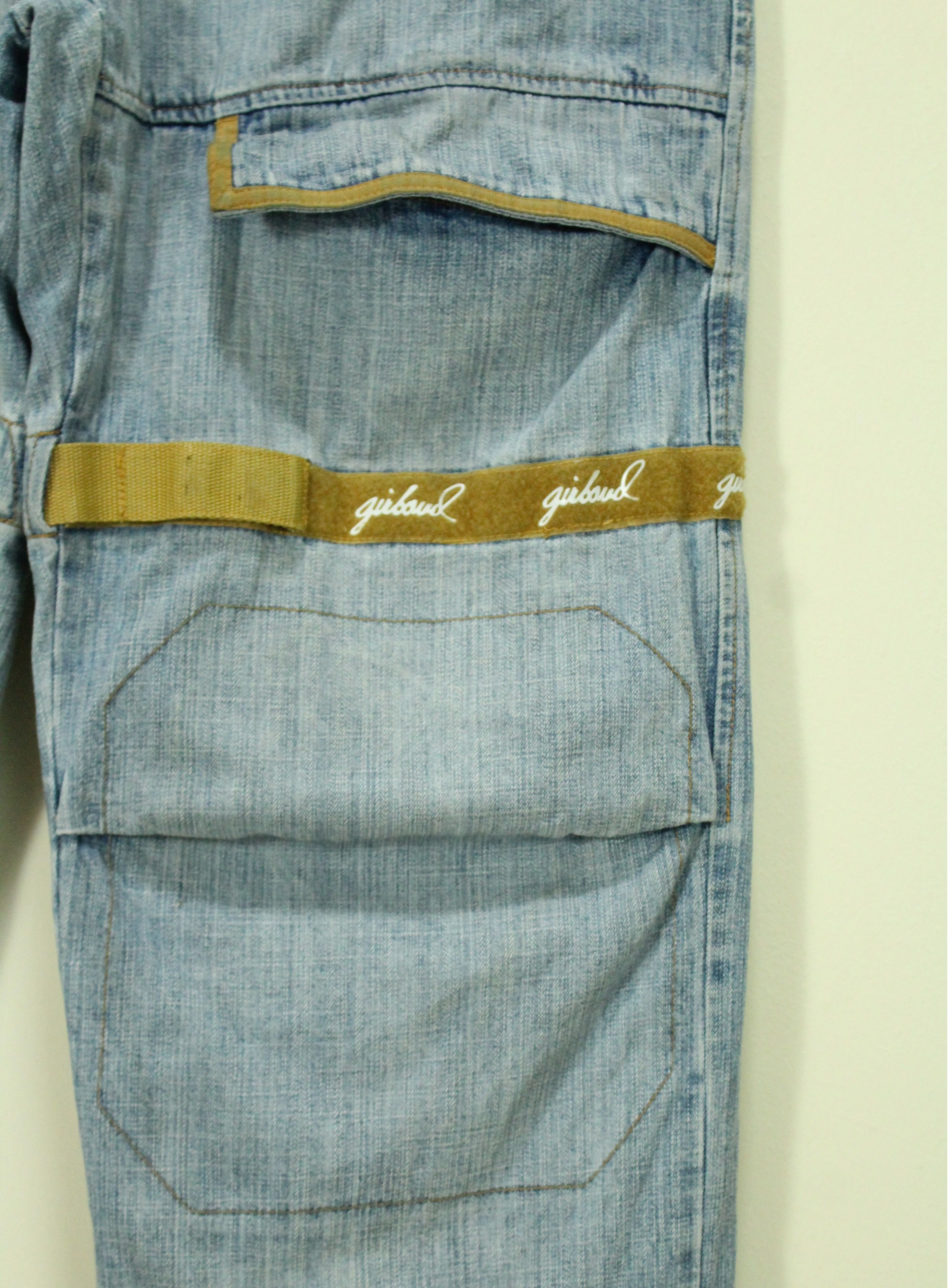 Marithe + Francois Girbaud BAGGY 🔥 Vintage Marithe Francois Girbaud Denim Strap Bondage Size US 34 / EU 50 - 3 Thumbnail