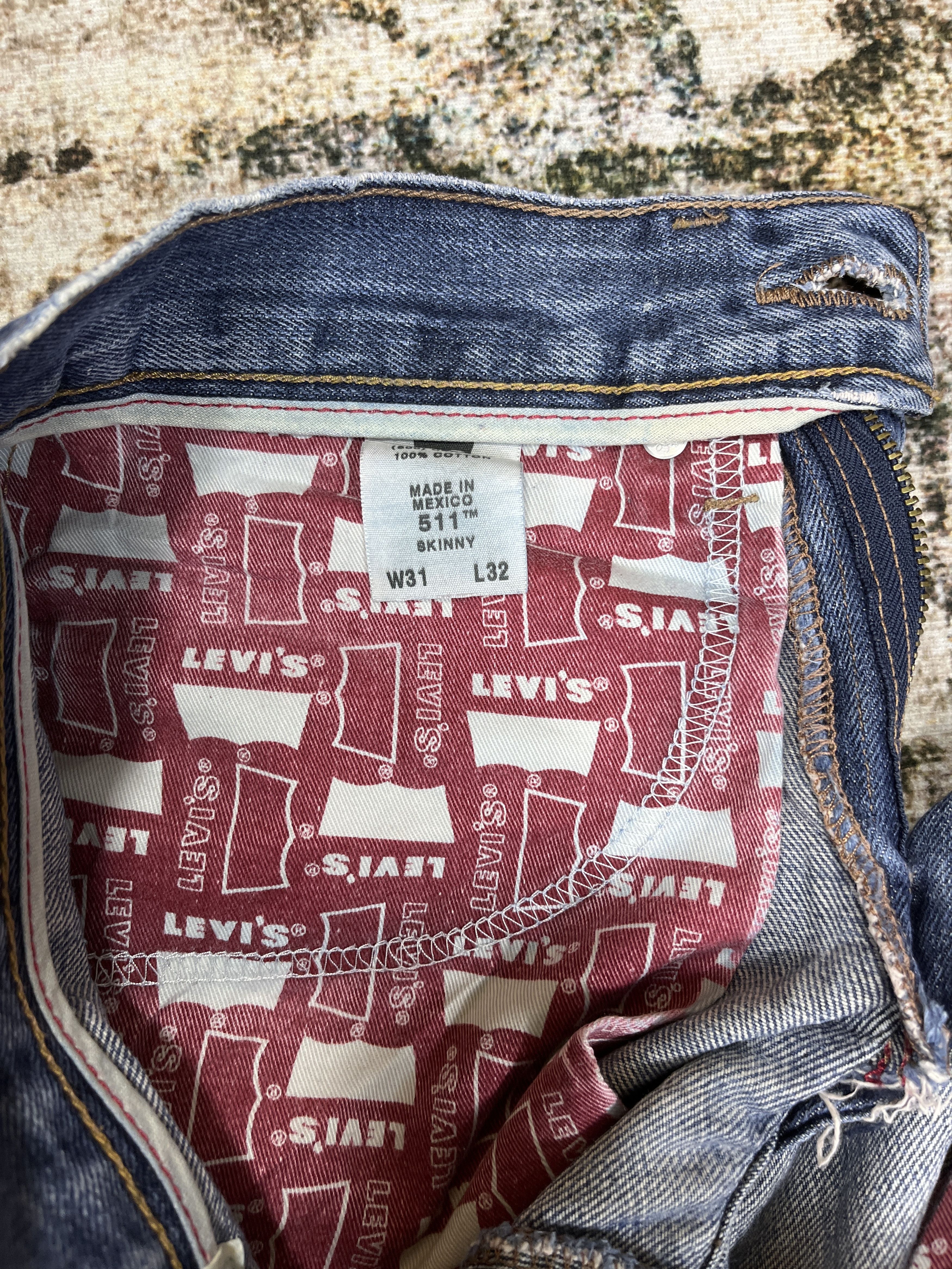 Levi's × Vintage Blue Distressed Vintage Levi's 511 Jeans 30×32 Denim - J146 Size US 30 / EU 46 - 6 Thumbnail