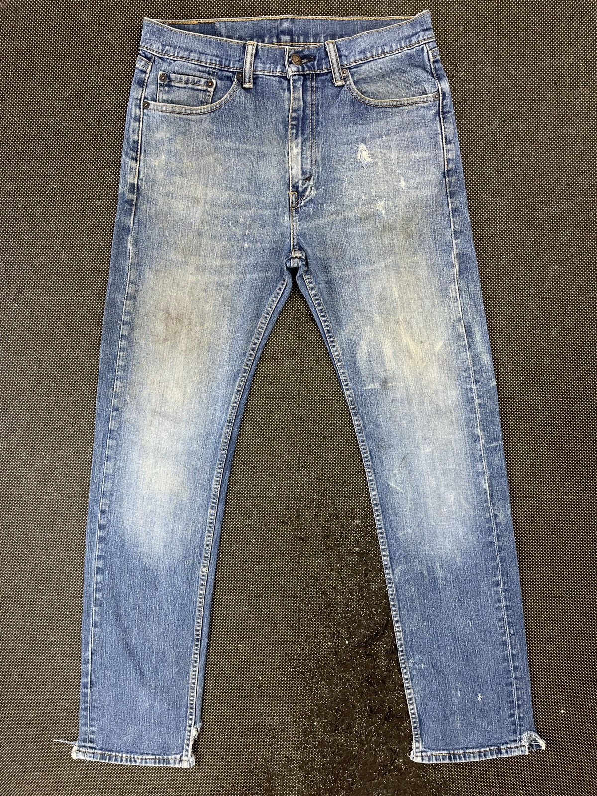 Levi's Vintage Levis 505 Ripped Jeans - J620 Size US 33 - 1 Thumbnail