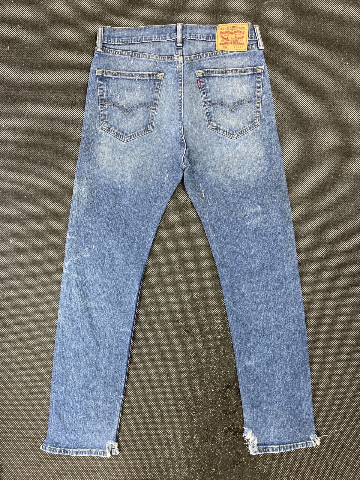 Levi's Vintage Levis 505 Ripped Jeans - J620 Size US 33 - 2 Thumbnail