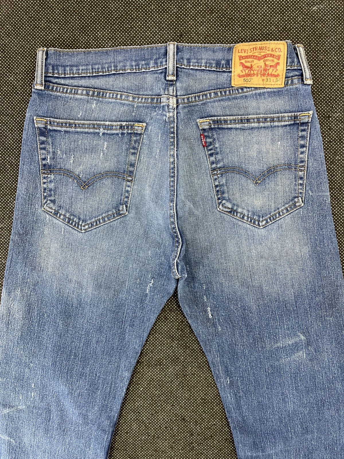 Levi's Vintage Levis 505 Ripped Jeans - J620 Size US 33 - 4 Thumbnail