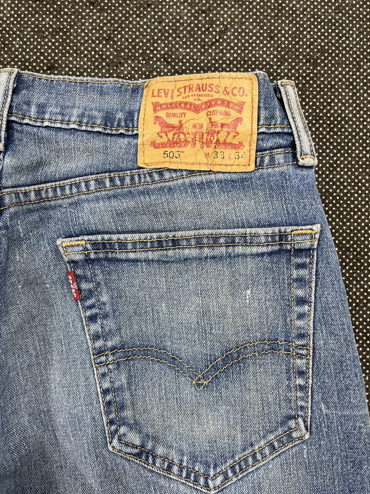Levi's Vintage Levis 505 Ripped Jeans - J620 Size US 33 - 11 Thumbnail