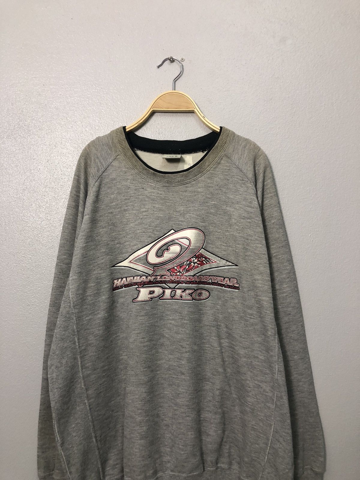 Japanese Brand Vintage Piko Crewneck Big Logo Sweatshirt Size US XL / EU 56 / 4 - 4 Thumbnail