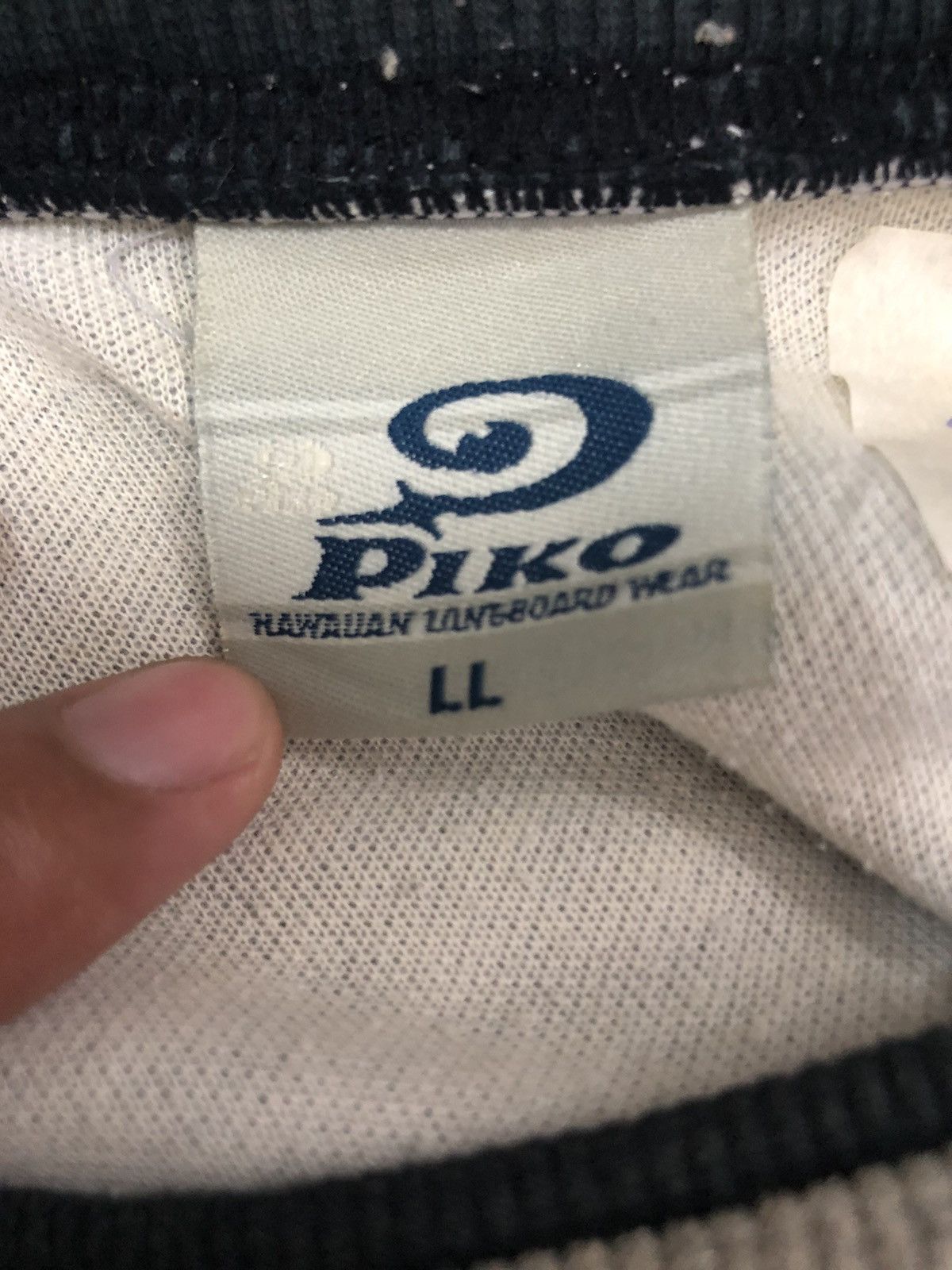 Japanese Brand Vintage Piko Crewneck Big Logo Sweatshirt Size US XL / EU 56 / 4 - 9 Thumbnail