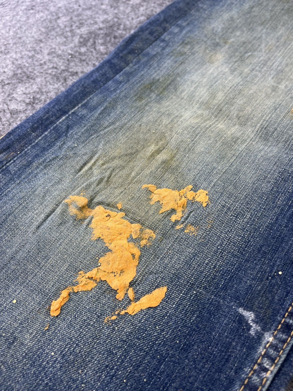 Levi's × Vintage Vintage Levis 505 Painted Jeans - J790 Size US 34 / EU 50 - 10 Thumbnail