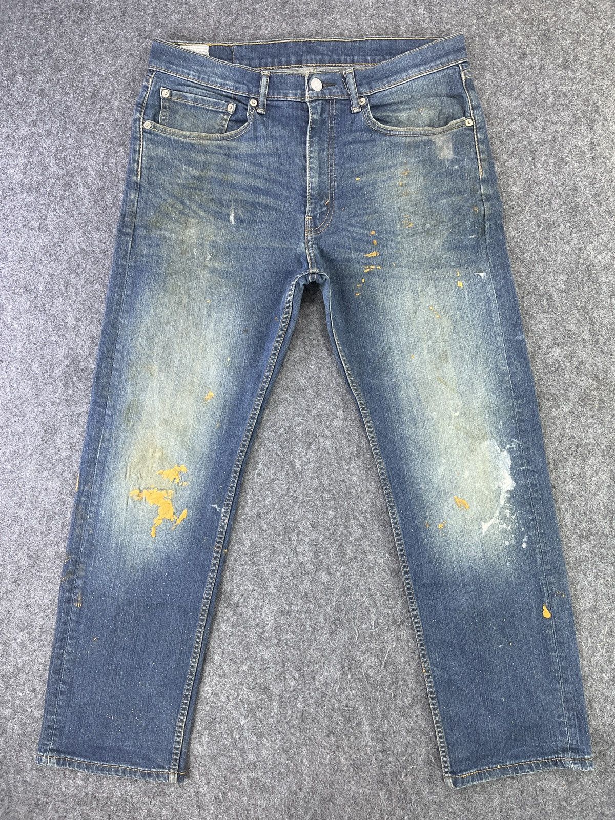 Levi's × Vintage Vintage Levis 505 Painted Jeans - J790 Size US 34 / EU 50 - 1 Thumbnail