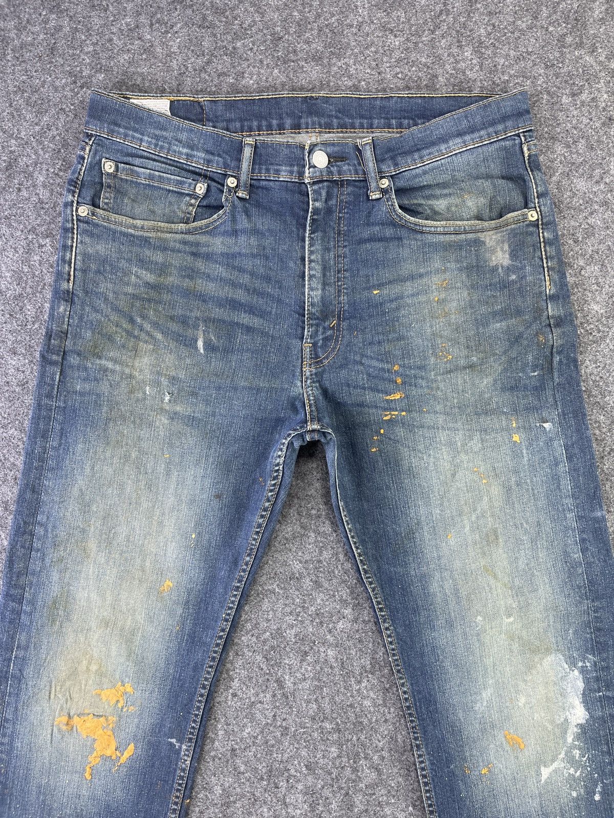Levi's × Vintage Vintage Levis 505 Painted Jeans - J790 Size US 34 / EU 50 - 3 Thumbnail