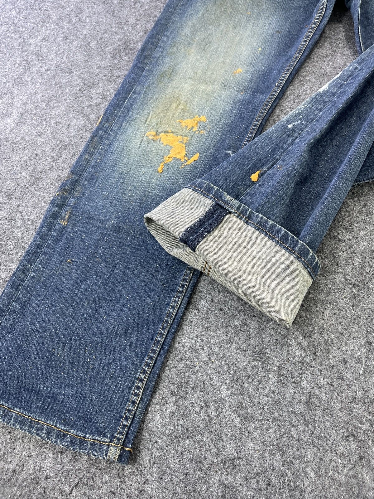 Levi's × Vintage Vintage Levis 505 Painted Jeans - J790 Size US 34 / EU 50 - 9 Thumbnail