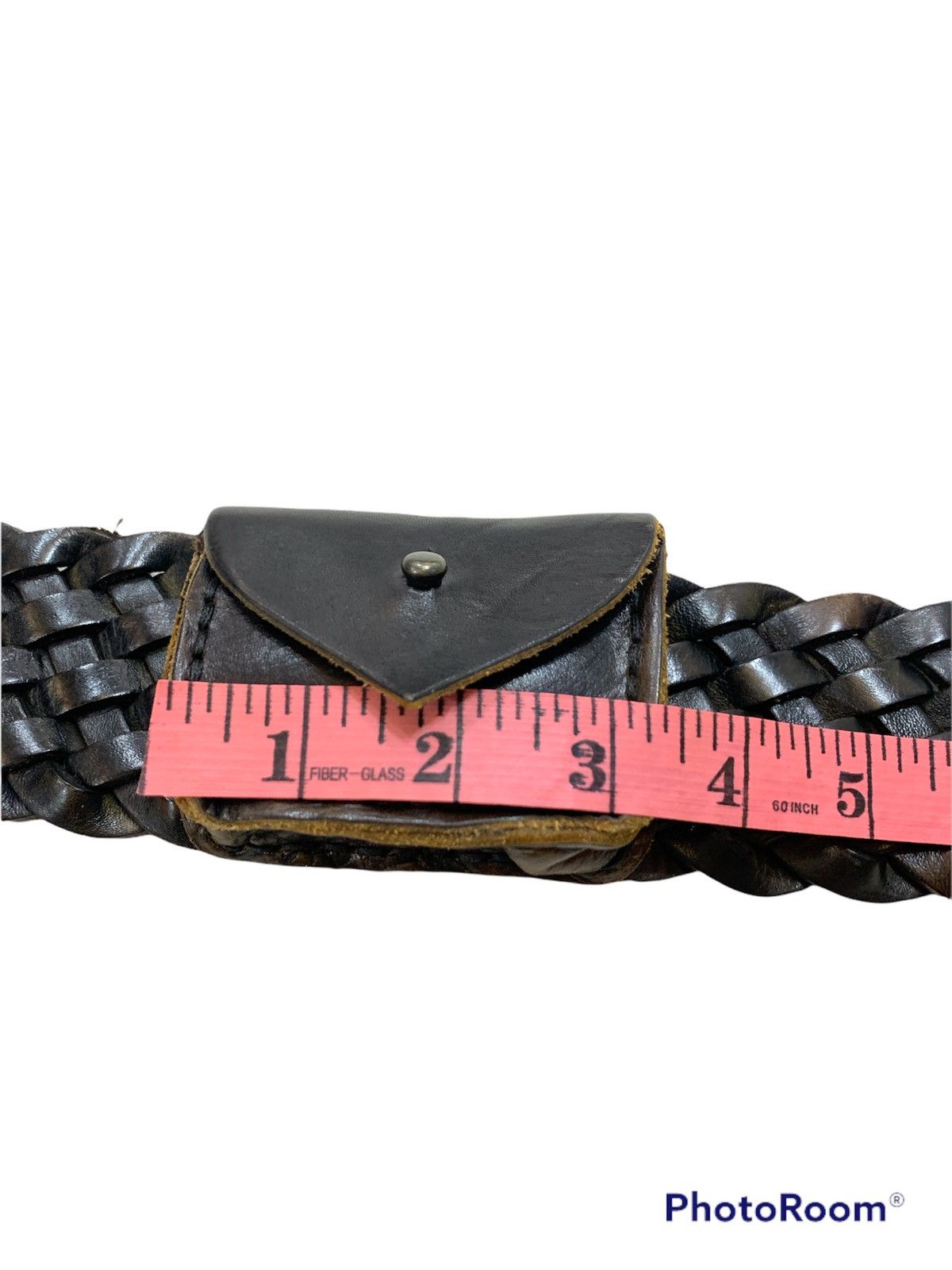 Japanese Brand × Other MOUSSY BRAIDED COIN POUCH LEATHER BELTS BONDAGE Size 32 - 6 Thumbnail