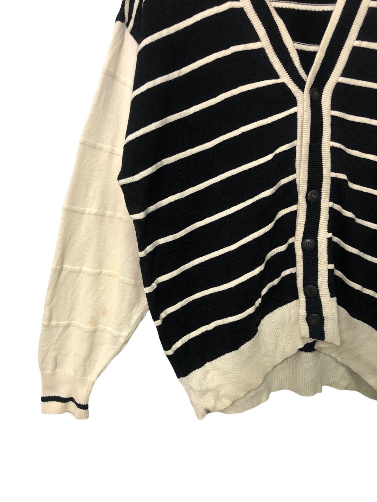 Aran Isles Knitwear Vintage Christian Aujard Homme Striped Knitwear Cardigan Size US L / EU 52-54 / 3 - 3 Thumbnail