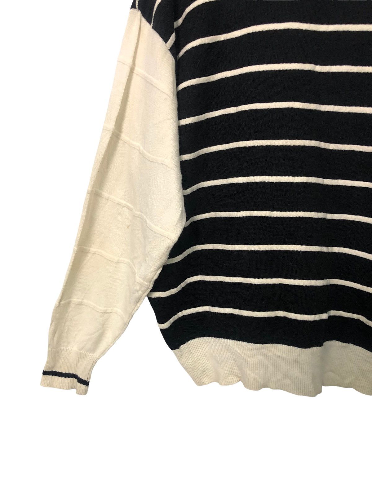 Aran Isles Knitwear Vintage Christian Aujard Homme Striped Knitwear Cardigan Size US L / EU 52-54 / 3 - 9 Thumbnail