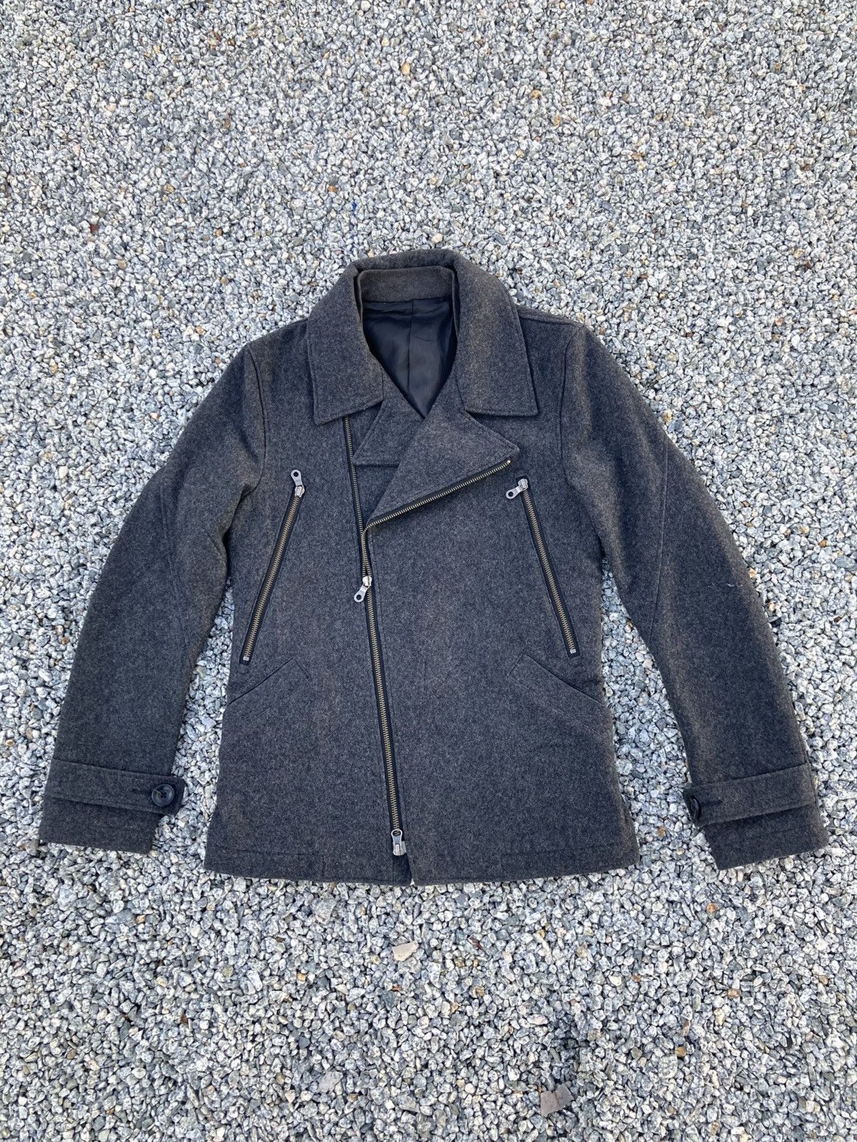 PPFM WOOL DOUBLE COLLAR JACKET