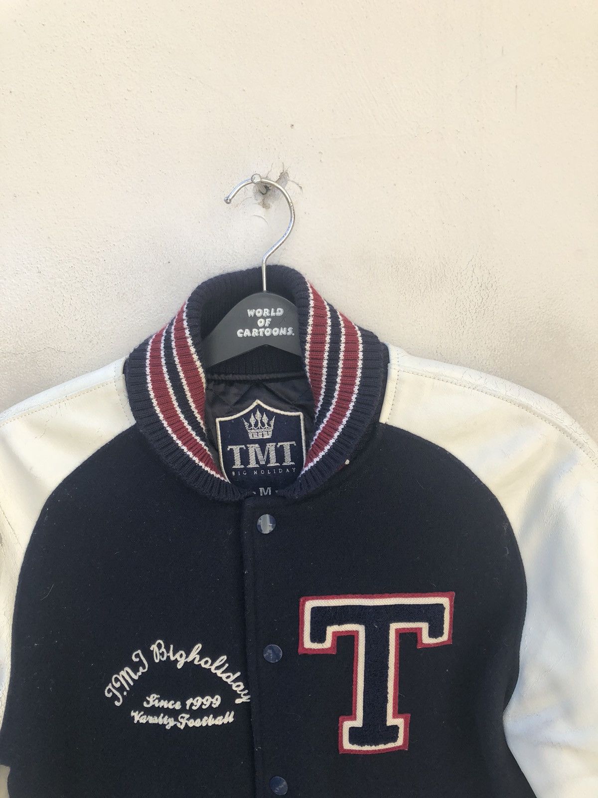 TMT TMT Japan Trashed Varsity Jacket Big Holiday University Size US M / EU 48-50 / 2 - 4 Thumbnail
